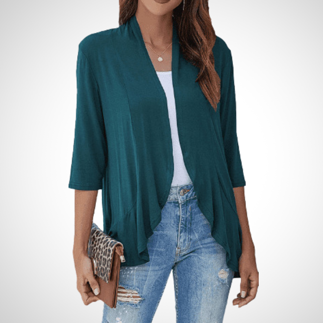 MIRIKIT™ – Casual Summer Open Front Cover-Up Cardigan
