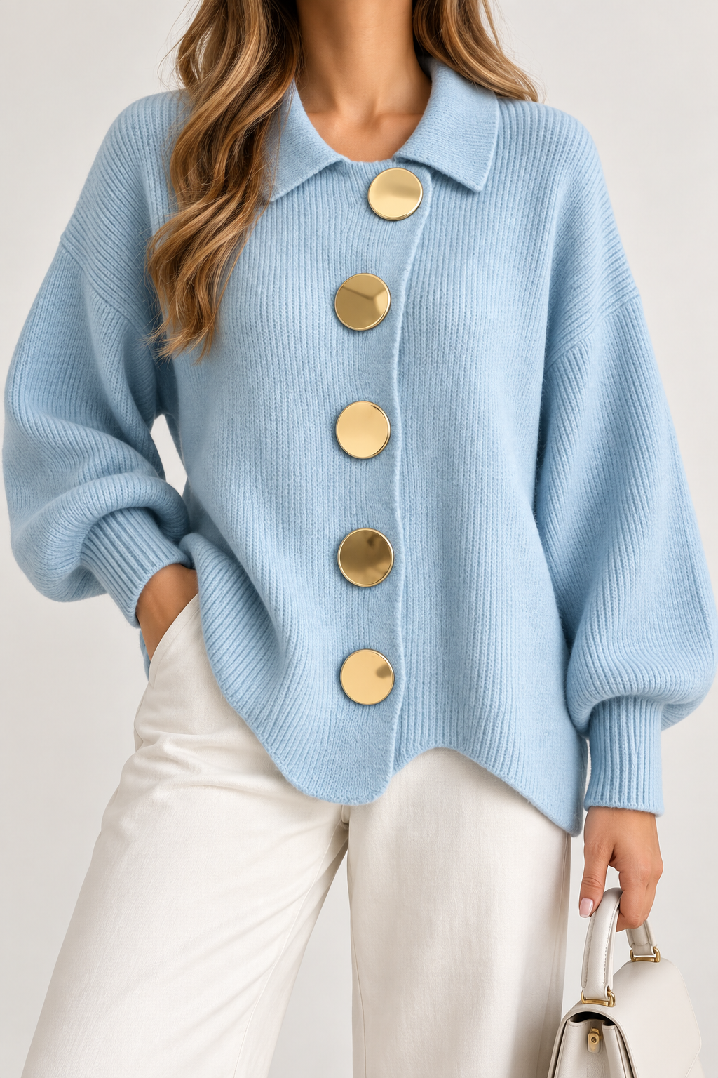 Isadora™ | Oversized Collared Cardigan