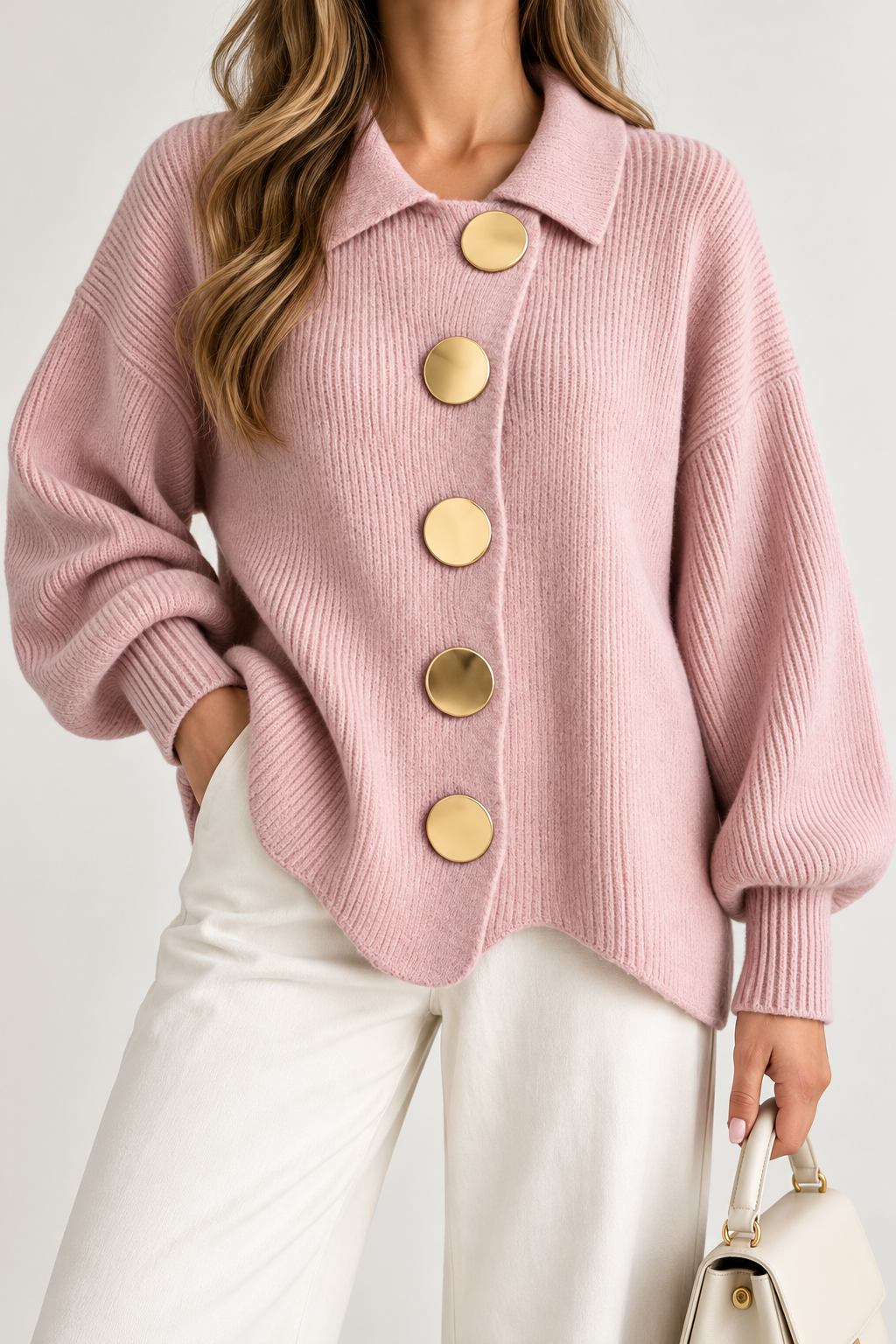 Isadora™ | Oversized Collared Cardigan