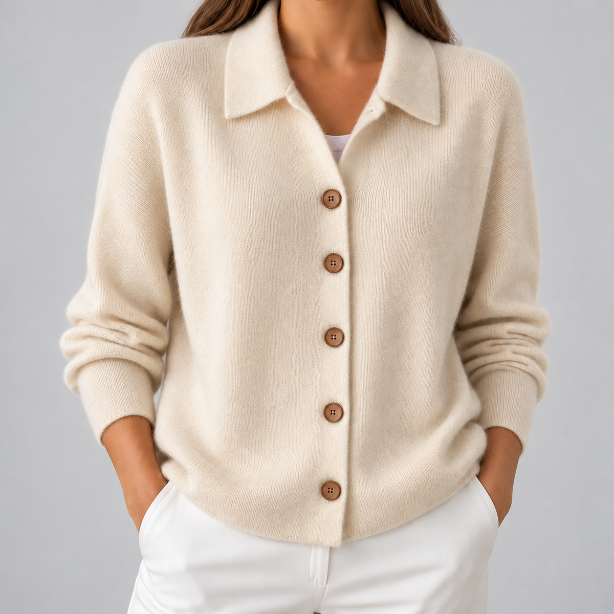 Elara | Women’s Long Sleeve Knit Cardigan