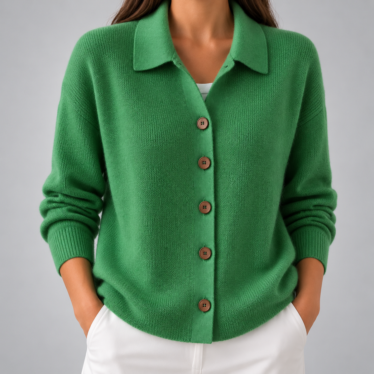 Elara | Women’s Long Sleeve Knit Cardigan
