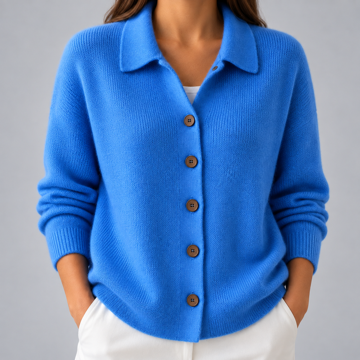 Elara | Women’s Long Sleeve Knit Cardigan