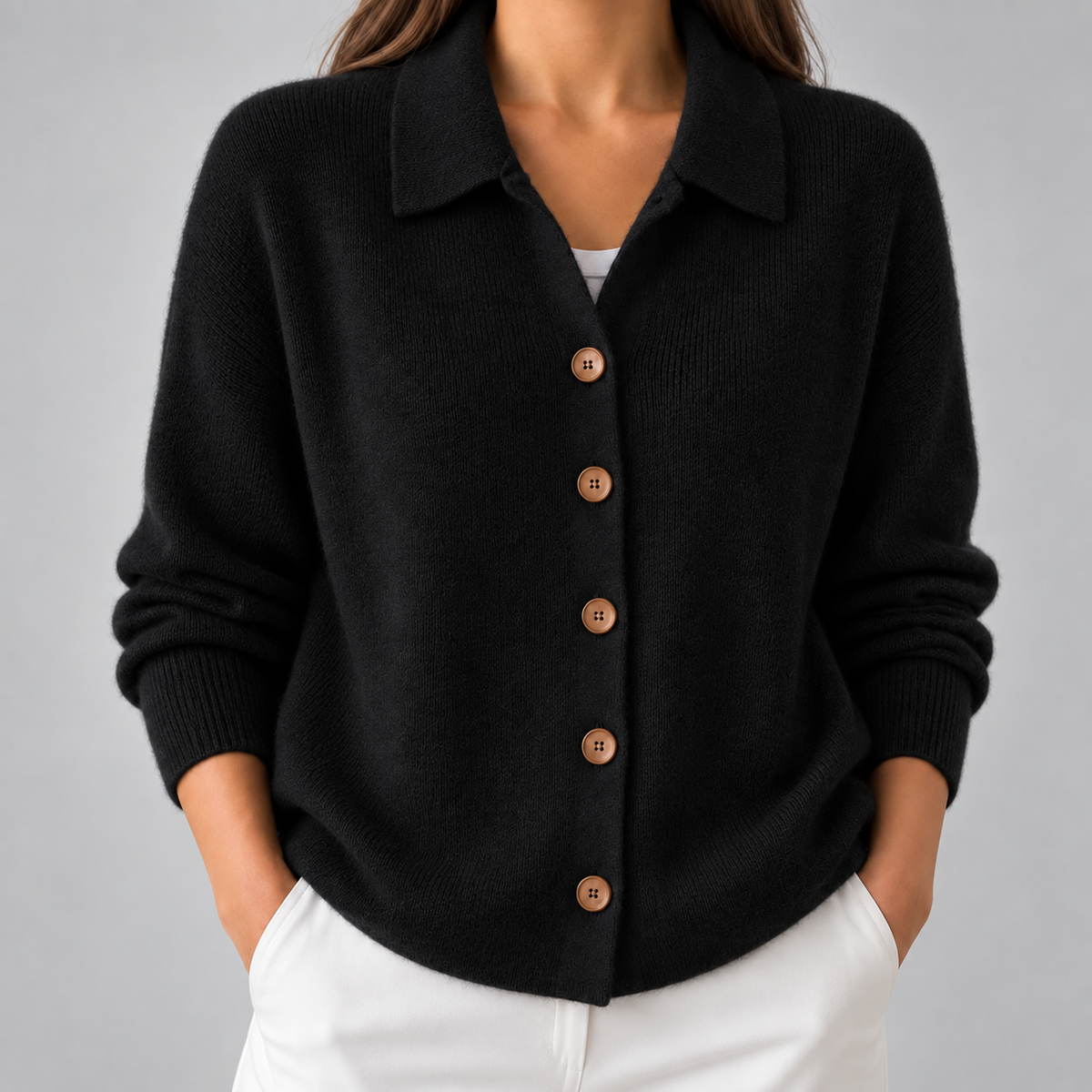 Elara | Women’s Long Sleeve Knit Cardigan