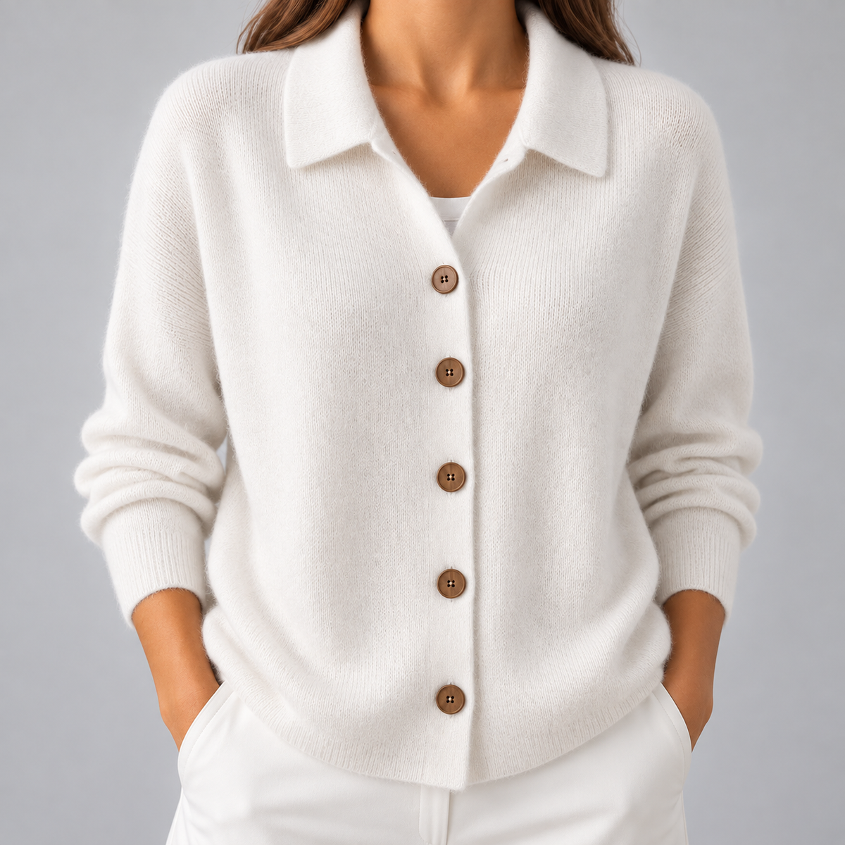 Elara | Women’s Long Sleeve Knit Cardigan