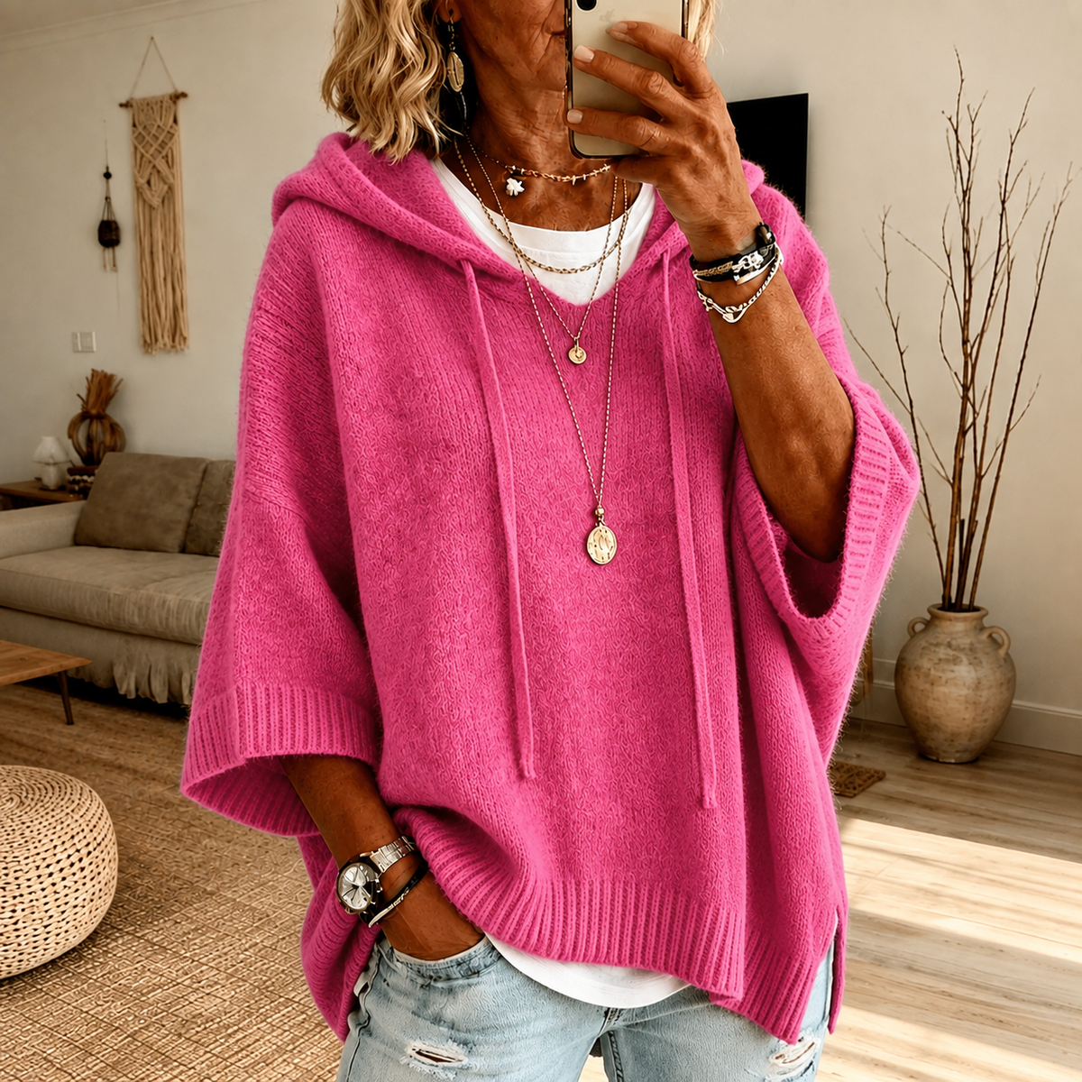 Chloe – Poncho Sweater