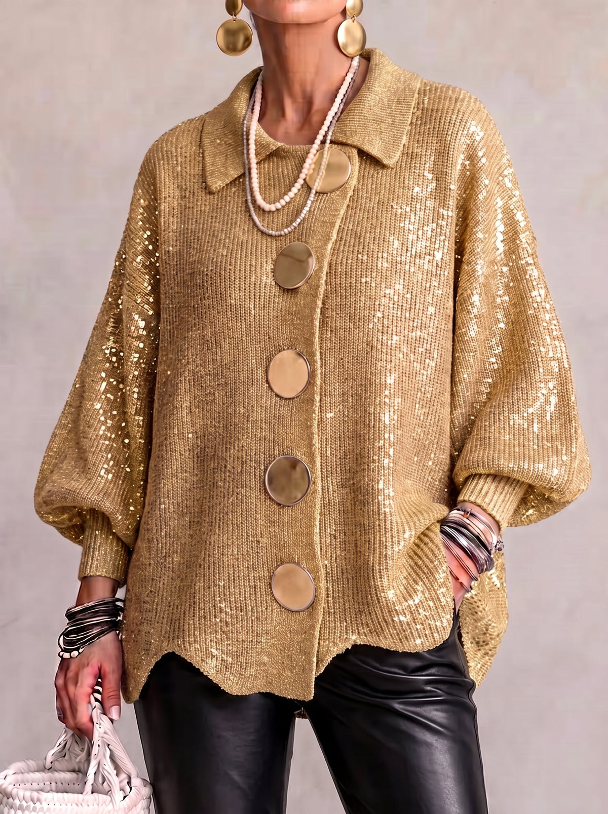 Isadora™ | Oversized Collared Cardigan