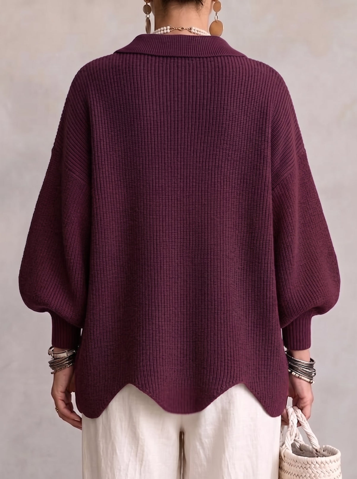 Isadora™ | Oversized Collared Cardigan