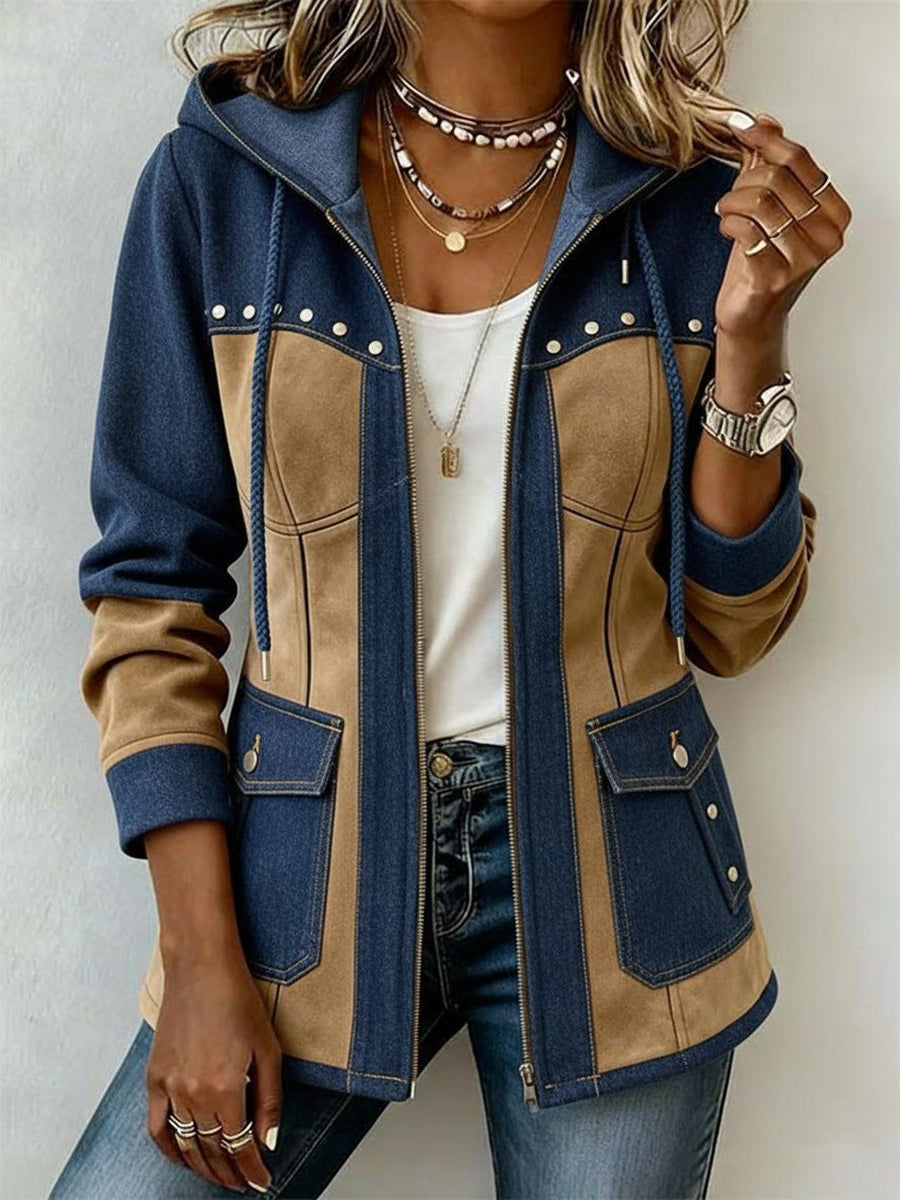 Margaret | Patchwork Hooded Jacket
