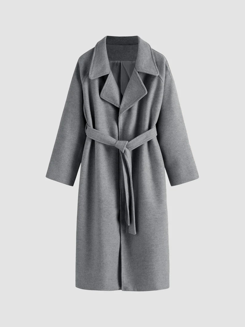 Wilhelmina | Long Wrap Belted Coat