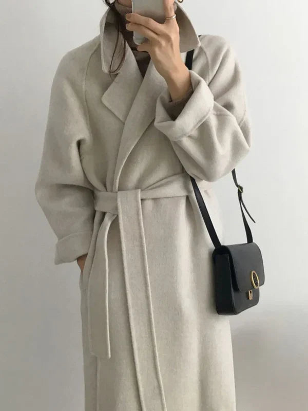 Wilhelmina | Long Wrap Belted Coat