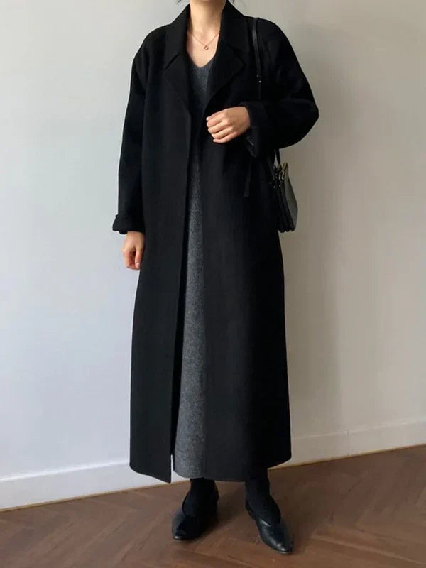 Wilhelmina | Long Wrap Belted Coat